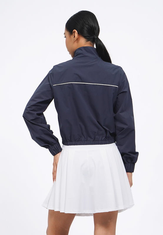 Contrast Lining Active Crop Jacket