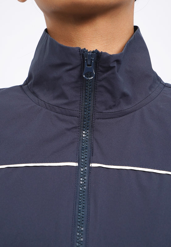 Contrast Lining Active Crop Jacket