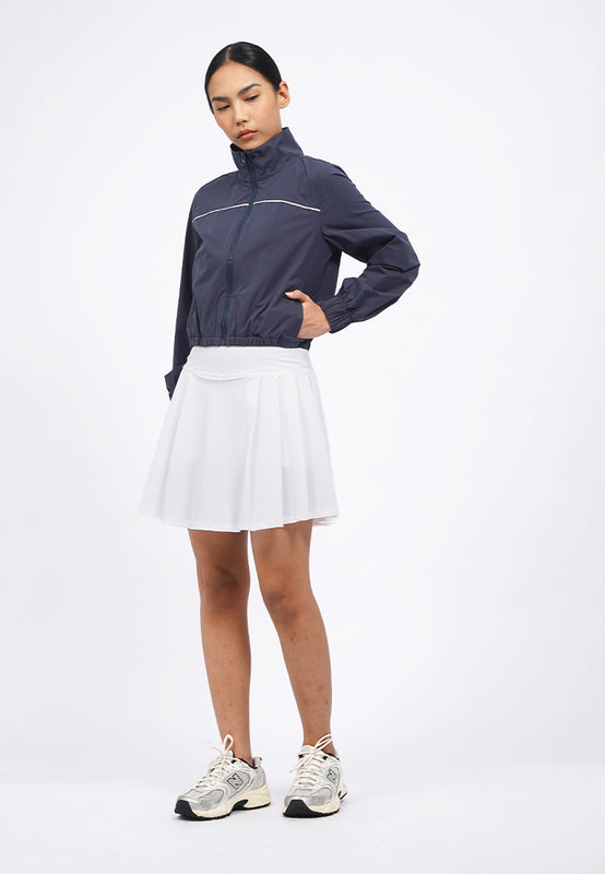 Contrast Lining Active Crop Jacket
