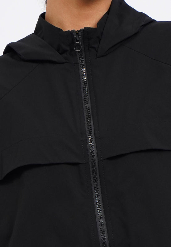 Hooded Active Crop Jacket