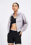 Hooded Active Crop Jacket