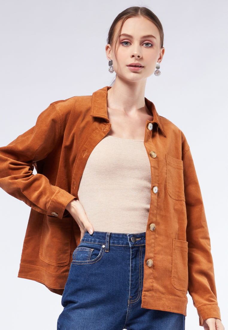 Long Sleeve Corduray Jacket