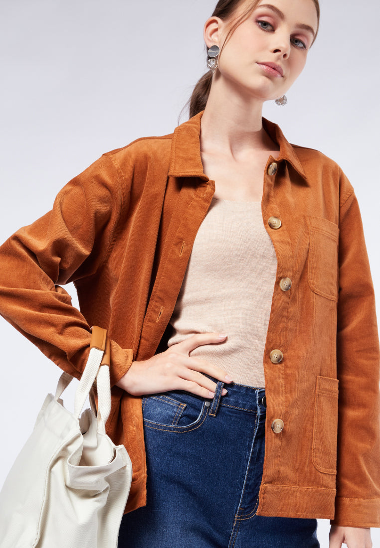 Long Sleeve Corduray Jacket