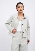 Stripes Boxy Jacket