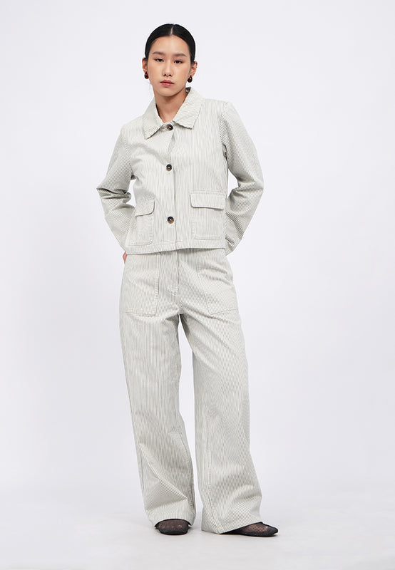 Stripes Boxy Jacket