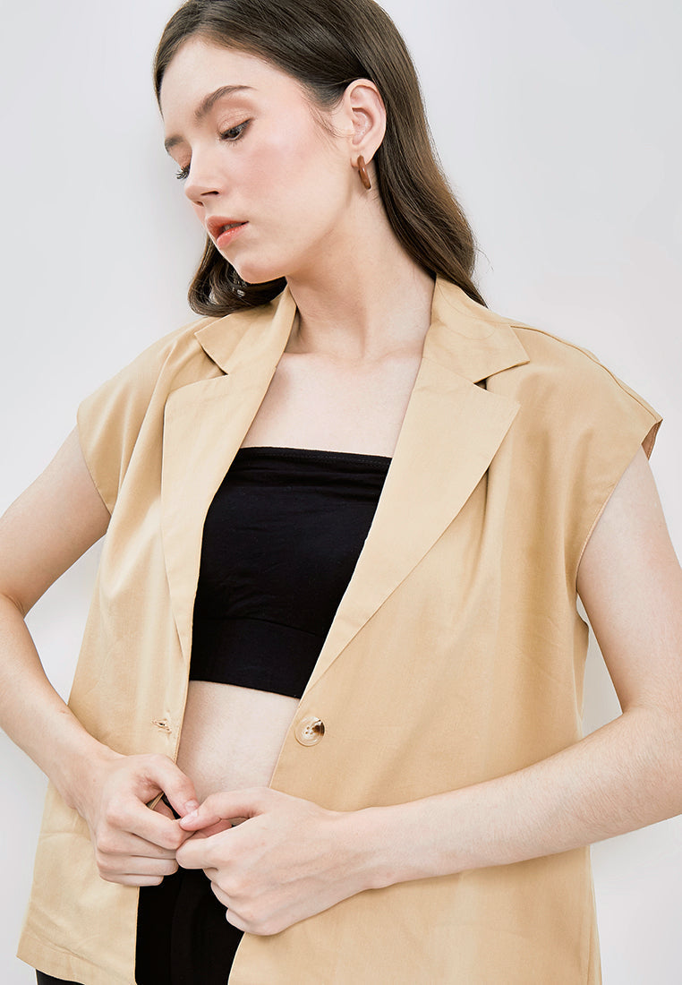 Short Sleeve Casual Blazer