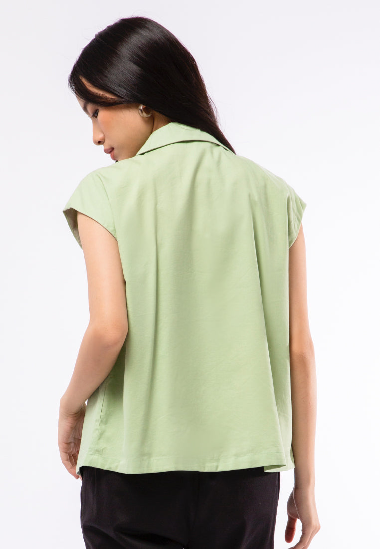 Sleeveless Casual Blazer