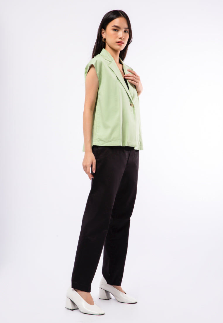 Sleeveless Casual Blazer