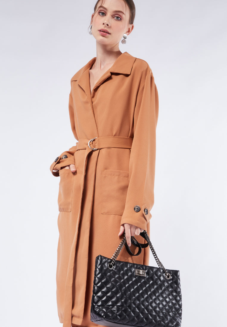 Loose Belted Coat