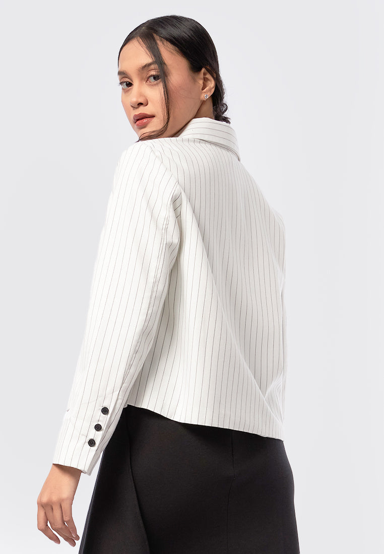 Long Sleeve Stripes Jacket