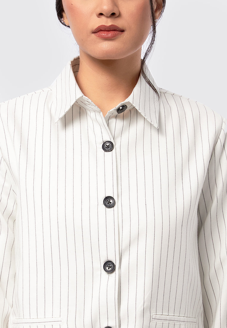 Long Sleeve Stripes Jacket