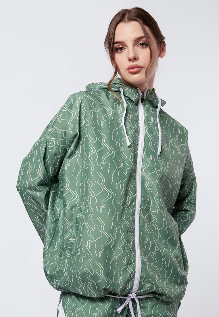 Printed Water Repellent Track Jacket