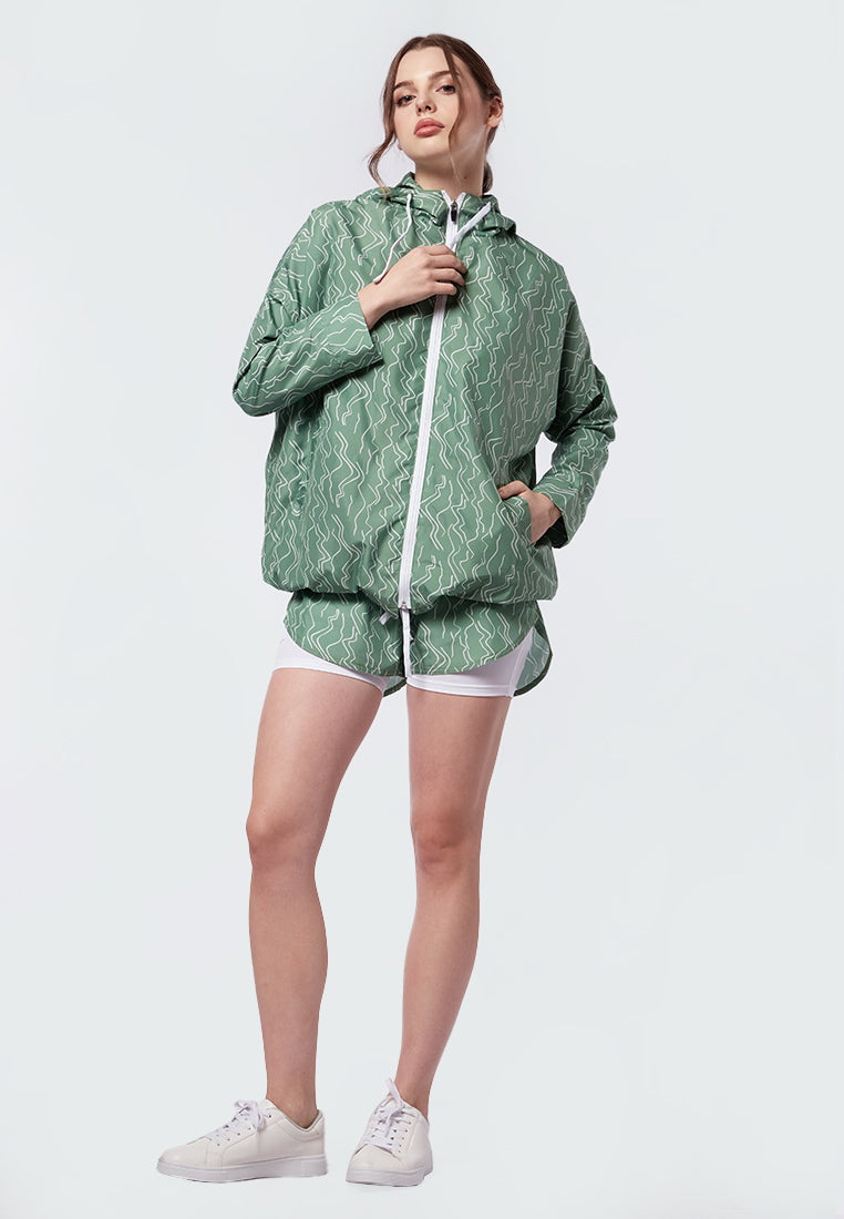Printed Water Repellent Track Jacket
