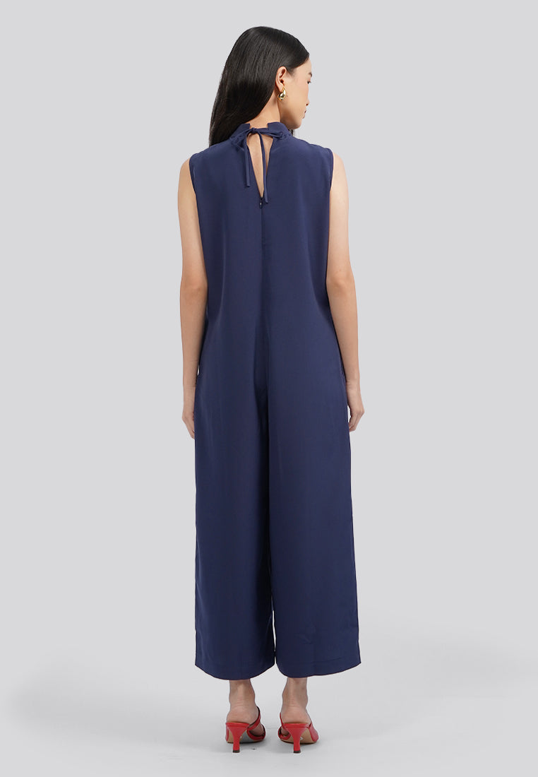 Sleeveless Cheongsam Jumpsuit