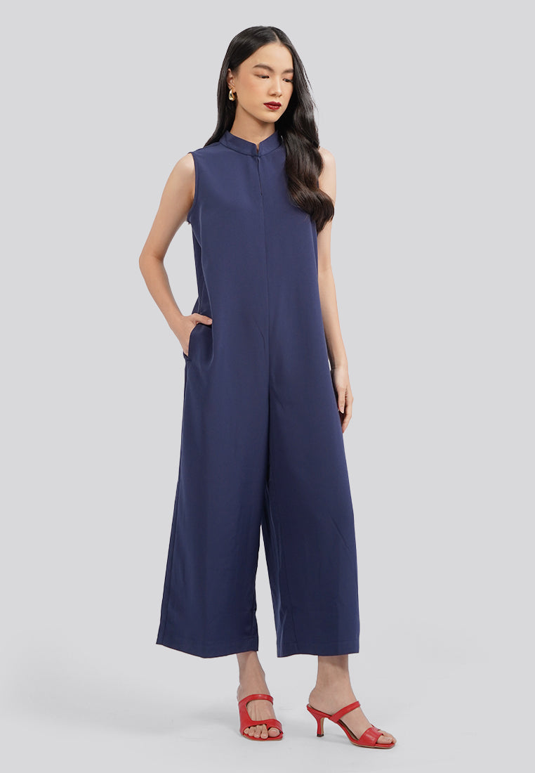Sleeveless Cheongsam Jumpsuit