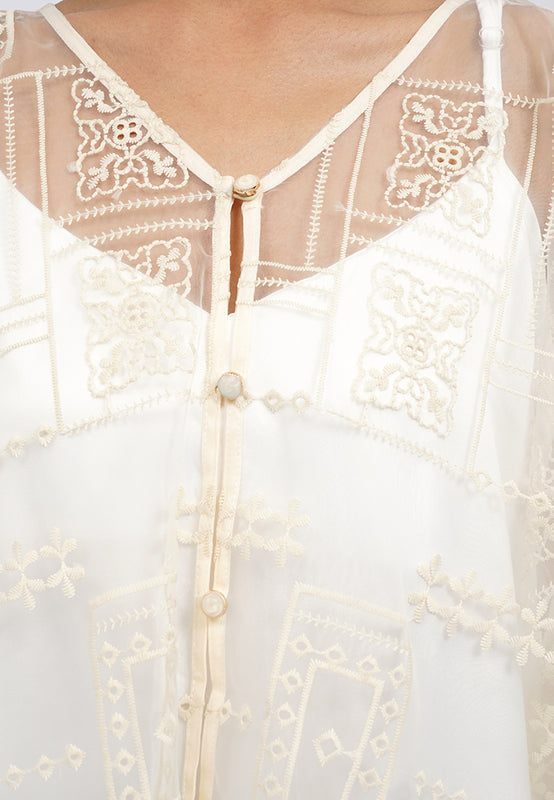 Embroidered Loose Kimono