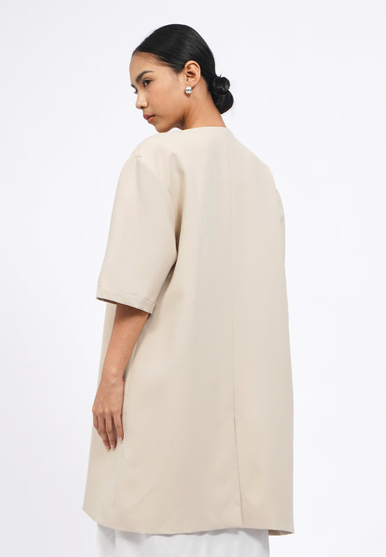 Contrast Embroidery Outer