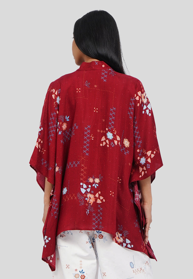 3/4 Sleeve Batik Kimono