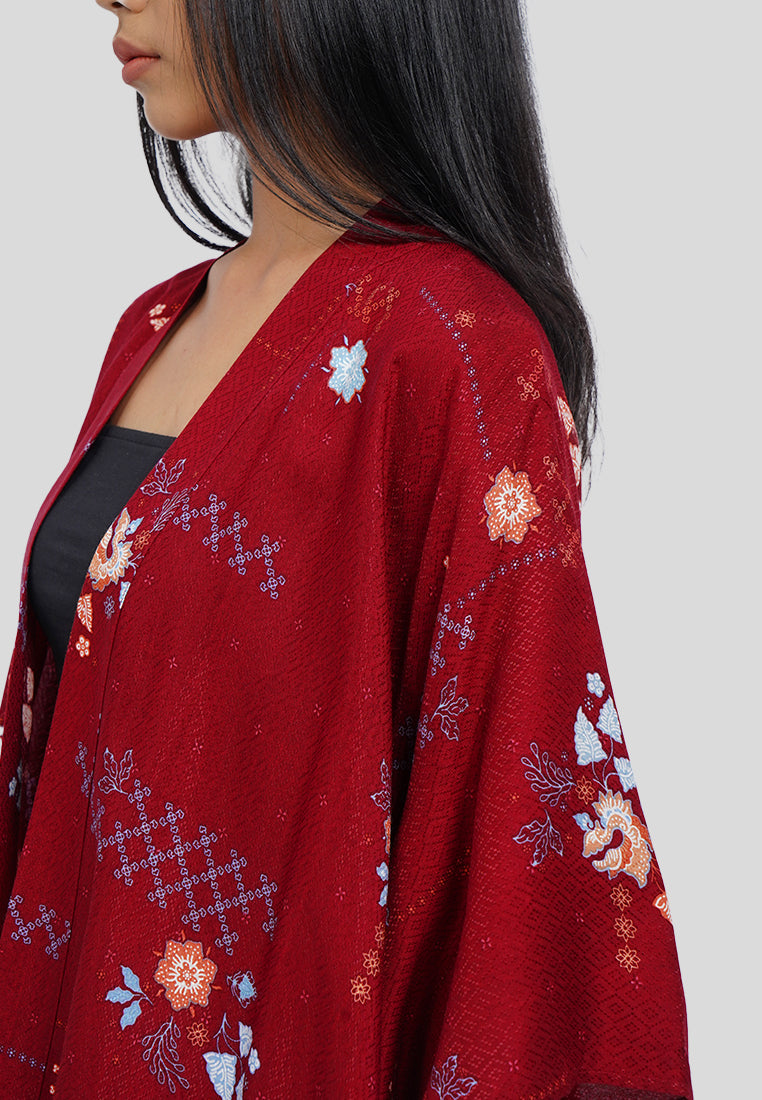 3/4 Sleeve Batik Kimono