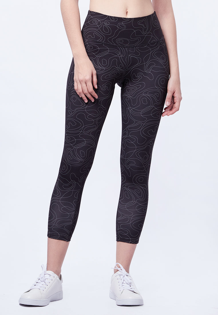 Printed Legging with One Side Pocket