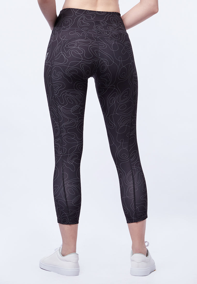 Printed Legging with One Side Pocket