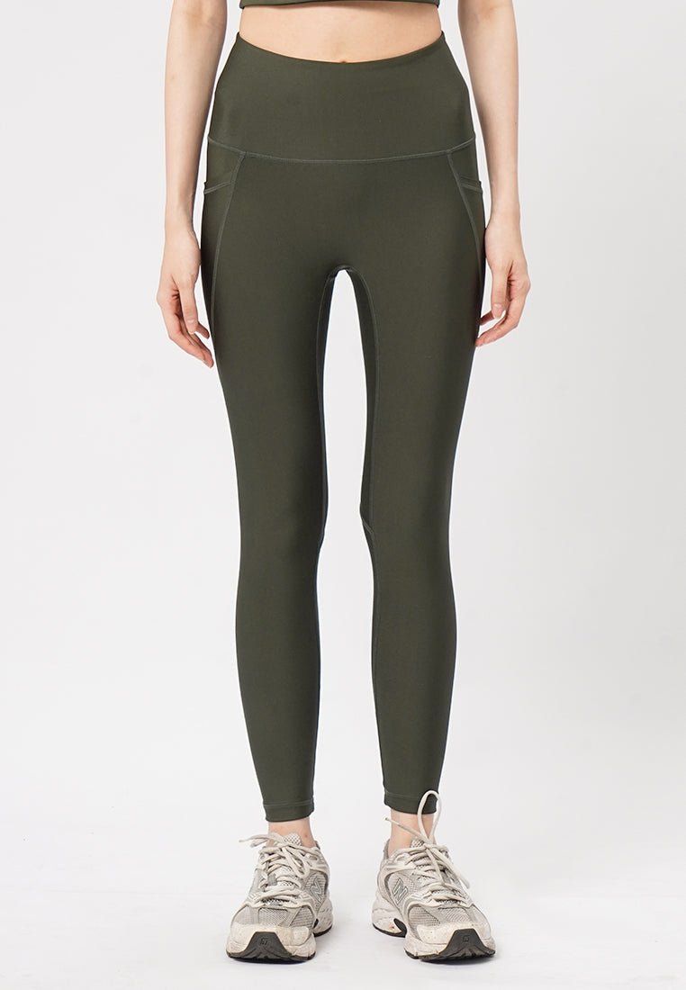 Cropped Sport Legging Olive