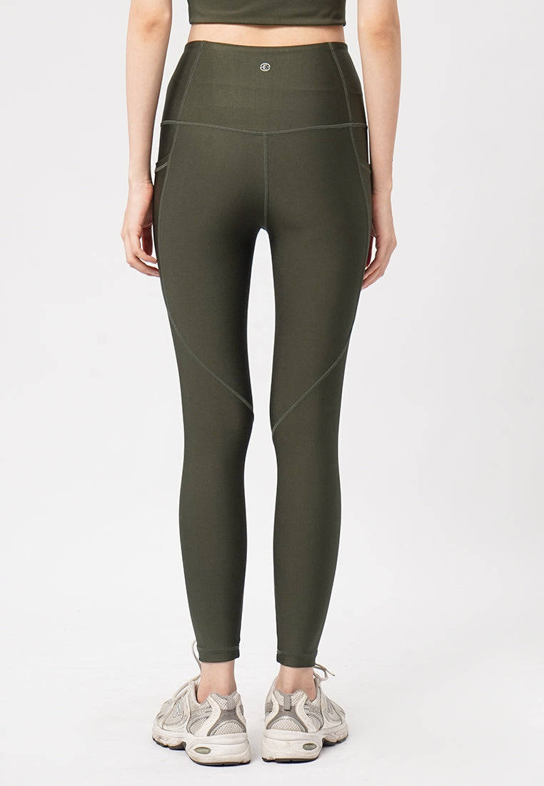 Cropped Sport Legging Olive