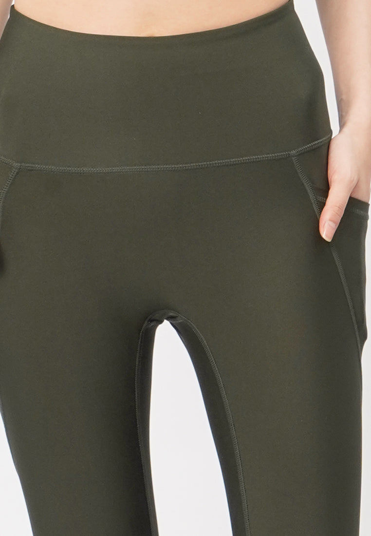 Cropped Sport Legging Olive