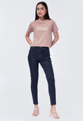 Basic Skinny Fit Denim Pants Dark Blue