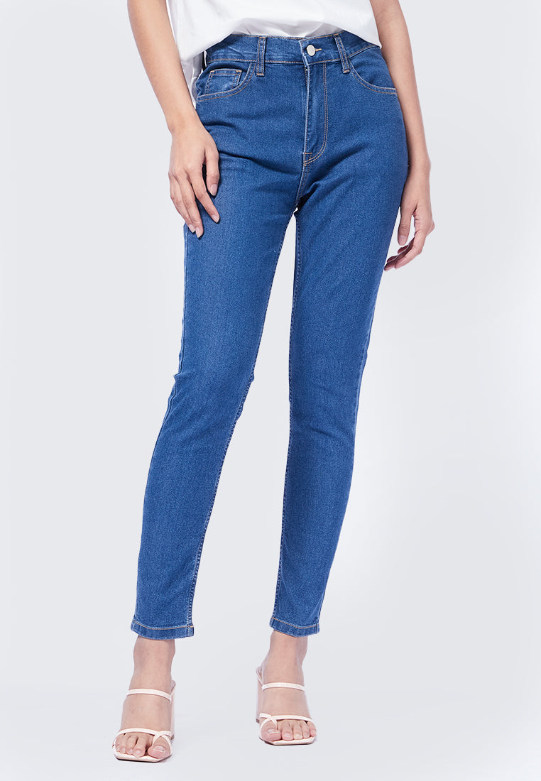 Basic Skinny Fit Denim Pants Light Blue