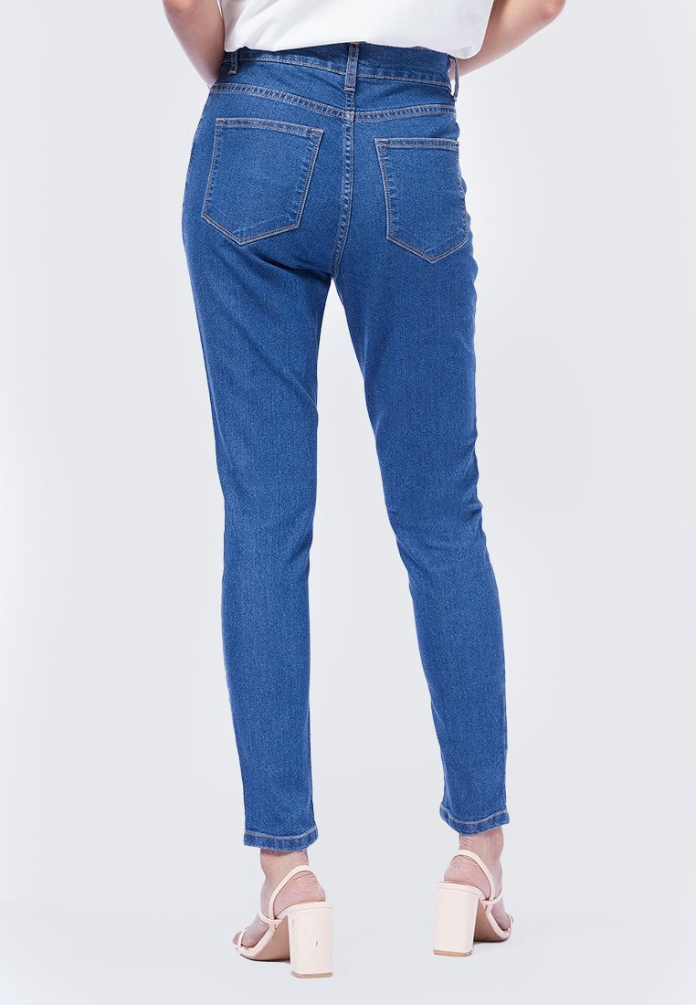 Basic Skinny Fit Denim Pants Light Blue