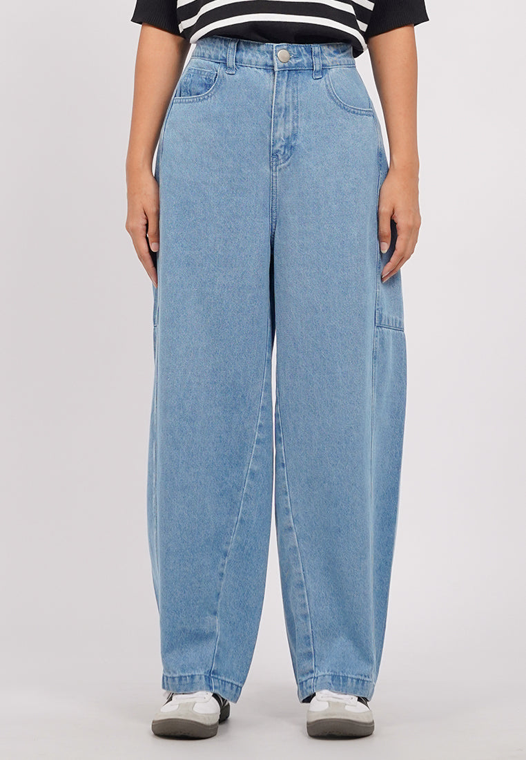 Barrel Denim Pants