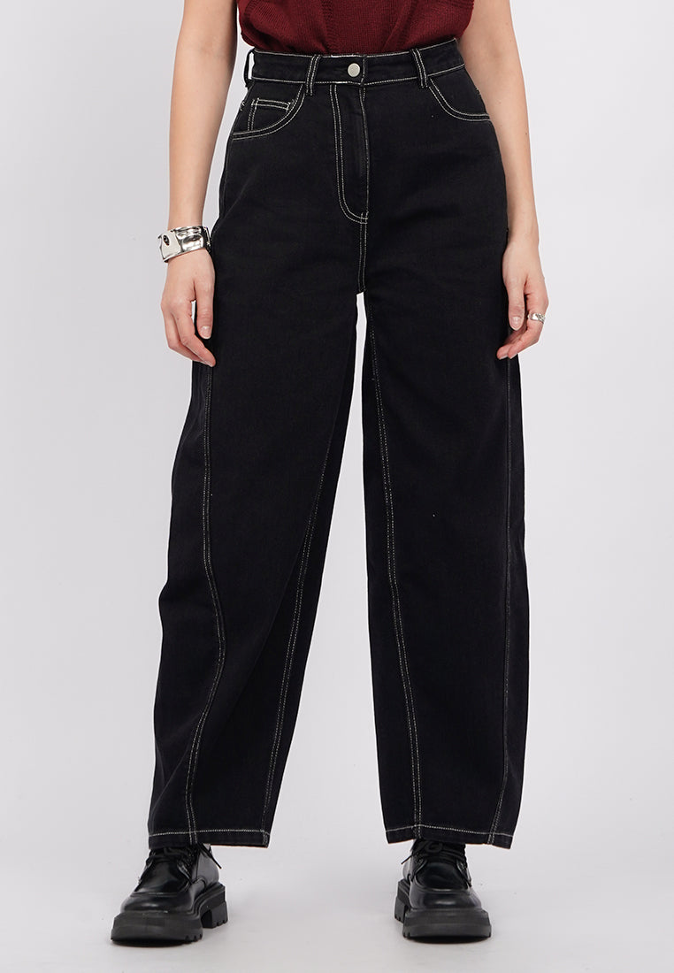 Barrel Denim Pants