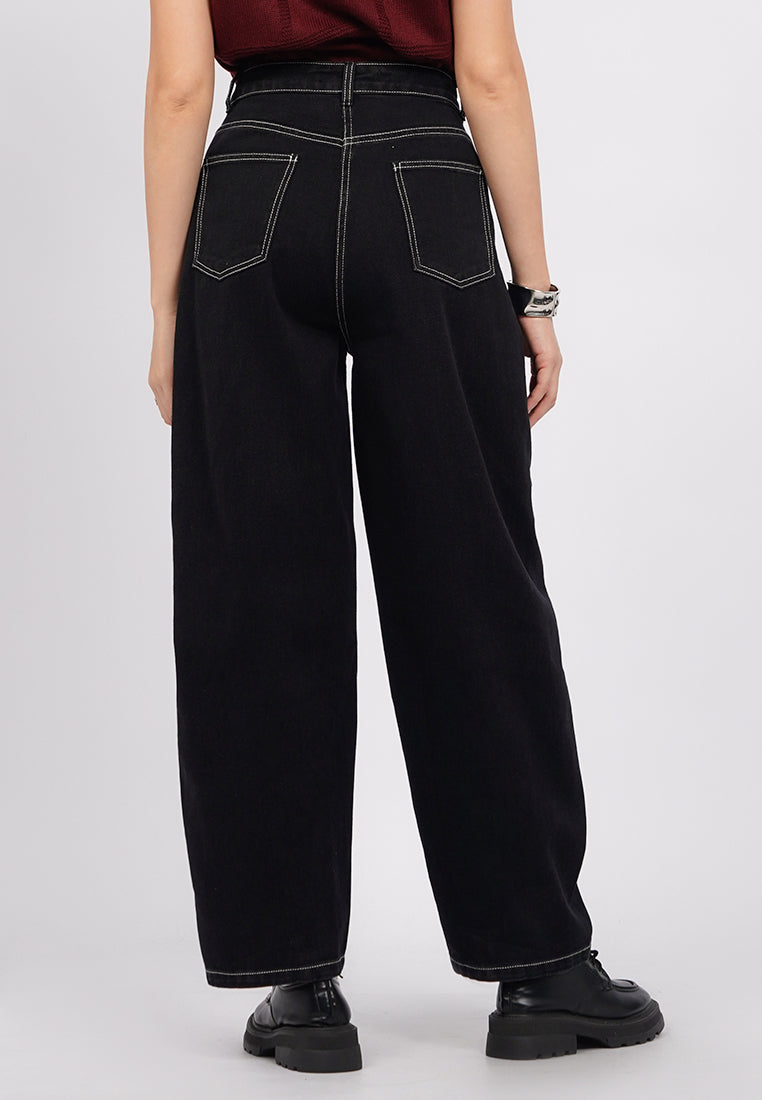 Barrel Denim Pants
