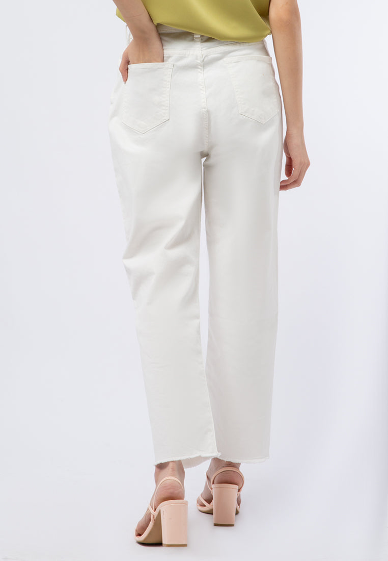 Straight Leg Denim Pants
