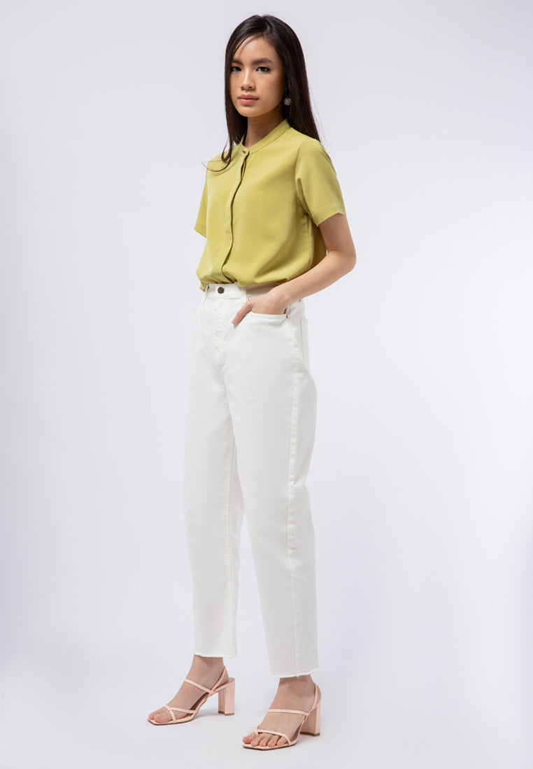 Straight Leg Denim Pants
