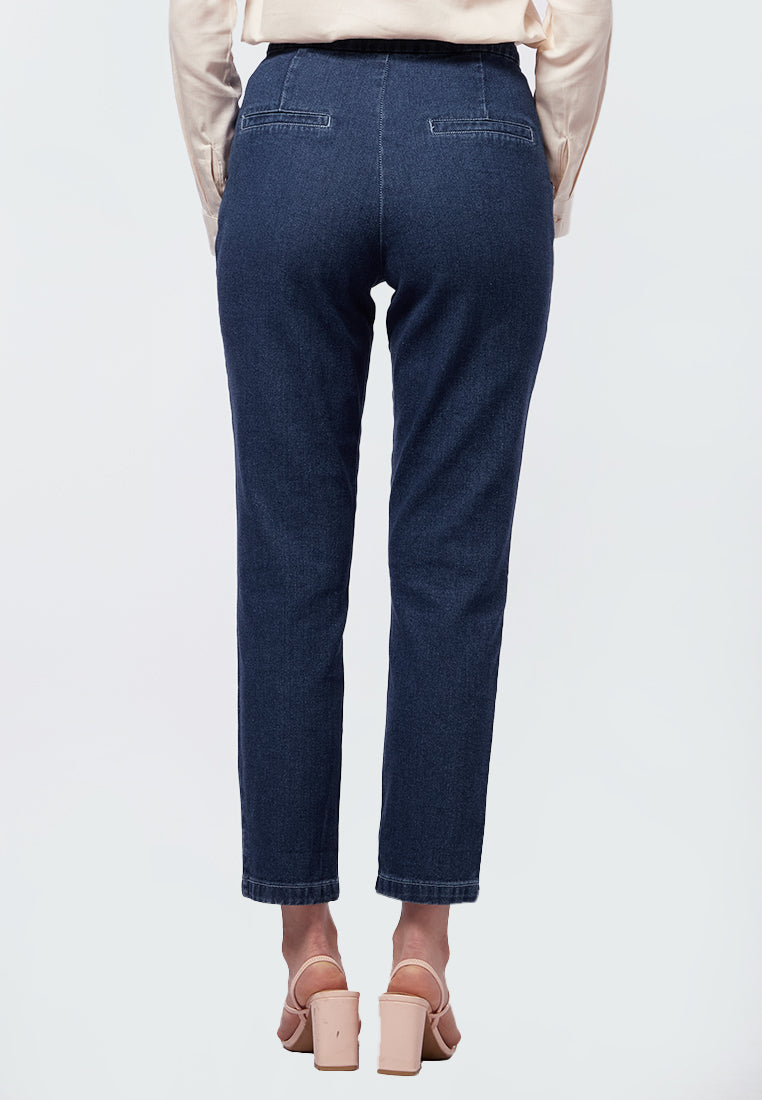 Button Up Denim Pants