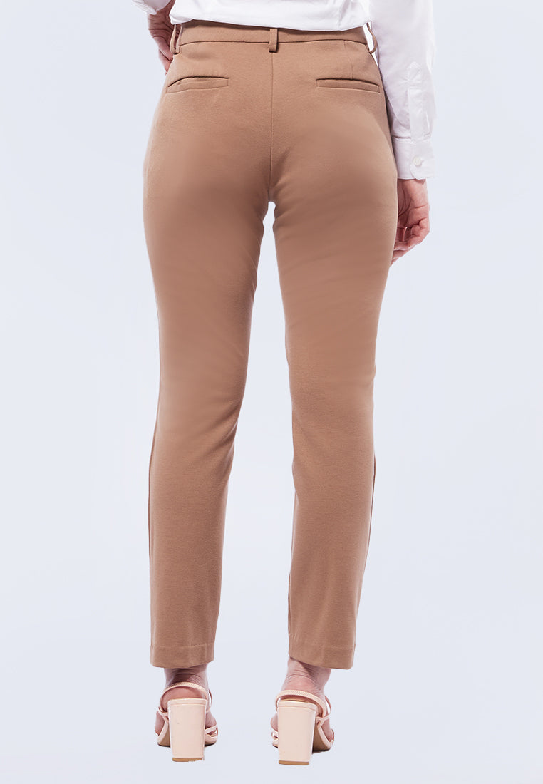 Basic 4-Way Stretch Skinny Brooklyn Pants Khaki