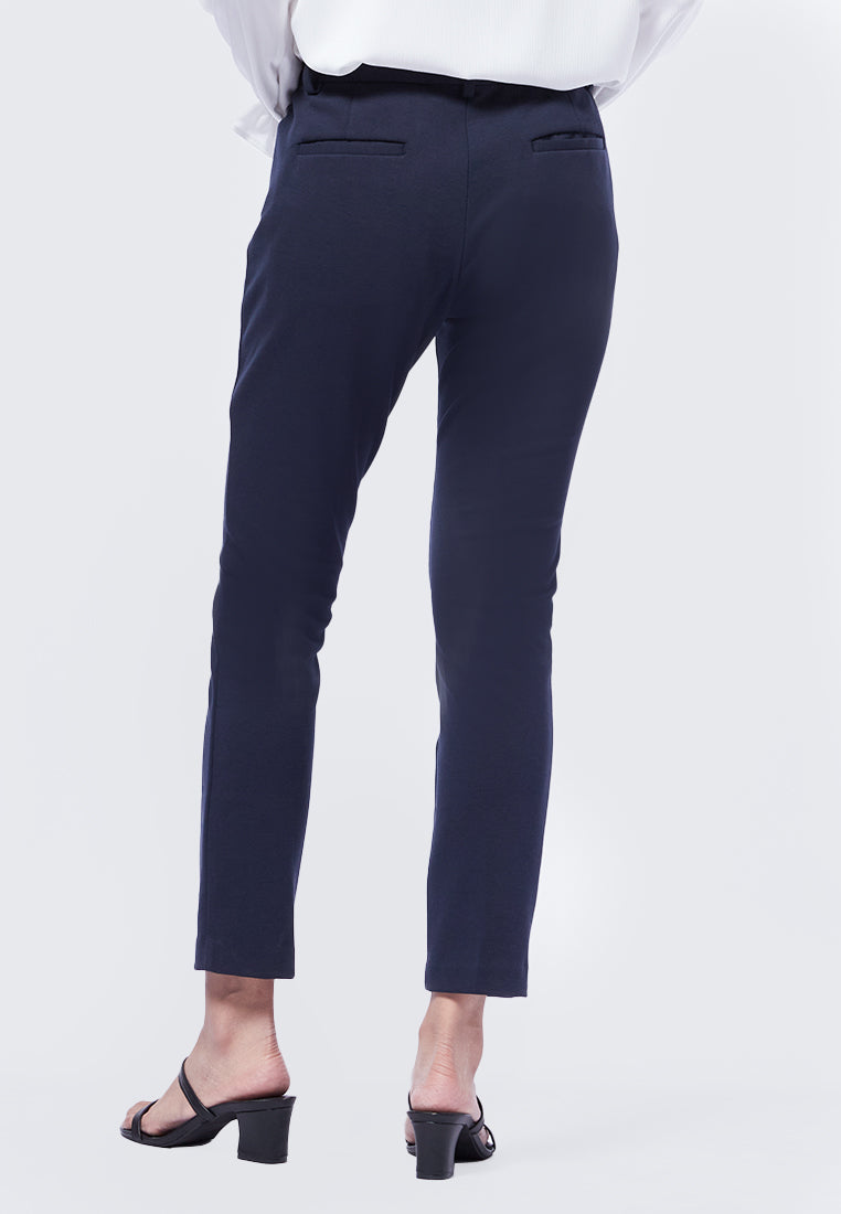 Basic 4-Way Stretch Skinny Brooklyn Pants Navy