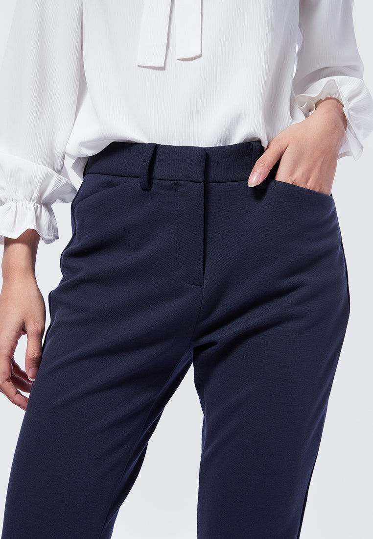 Basic 4-Way Stretch Skinny Brooklyn Pants Navy