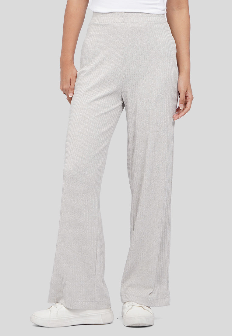 Wide Leg Rib Pants