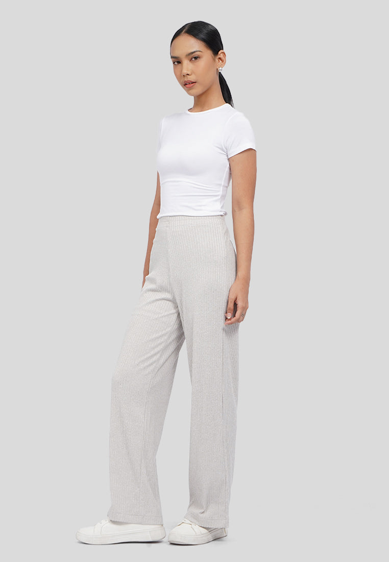 Wide Leg Rib Pants