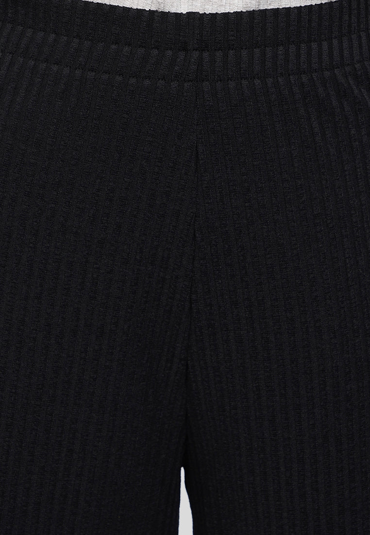 Wide Leg Rib Pants