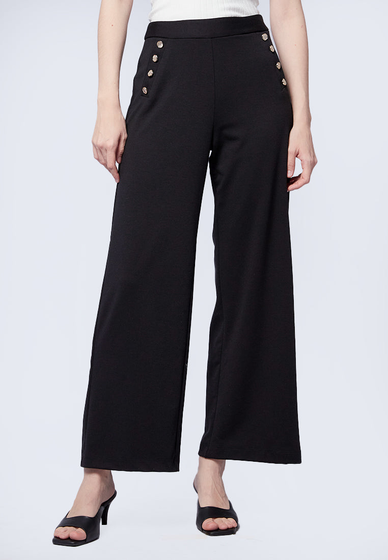 High Waist Wide Leg Trousers