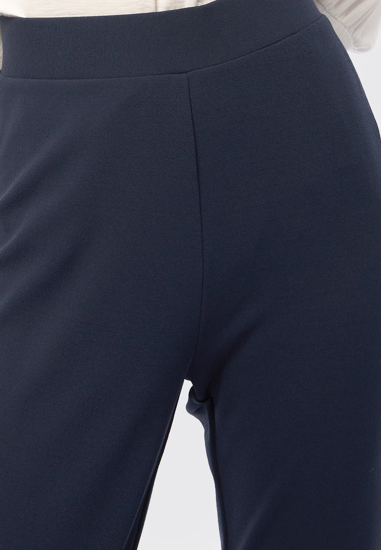 Knit Trousers with Button Details