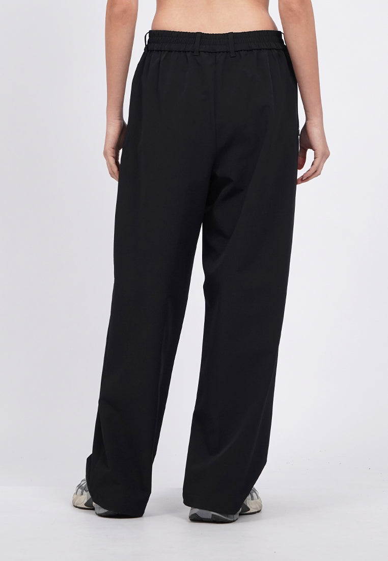 Active Long Pants with Pleat Details
