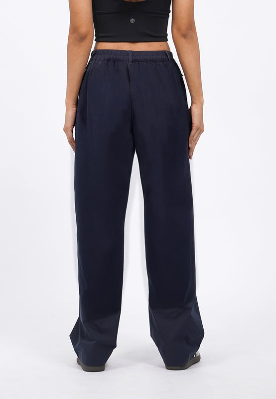 Elastic Waist Straight Active Pants