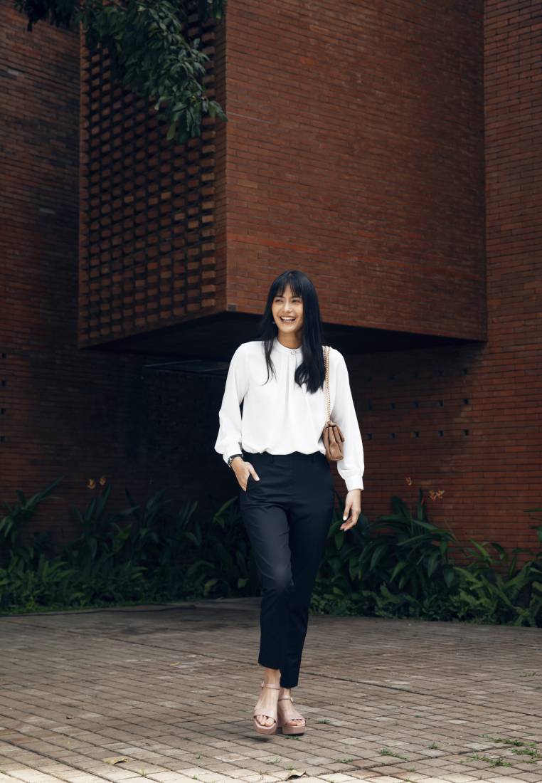 Basic Tapered High Rise Editor Pants
