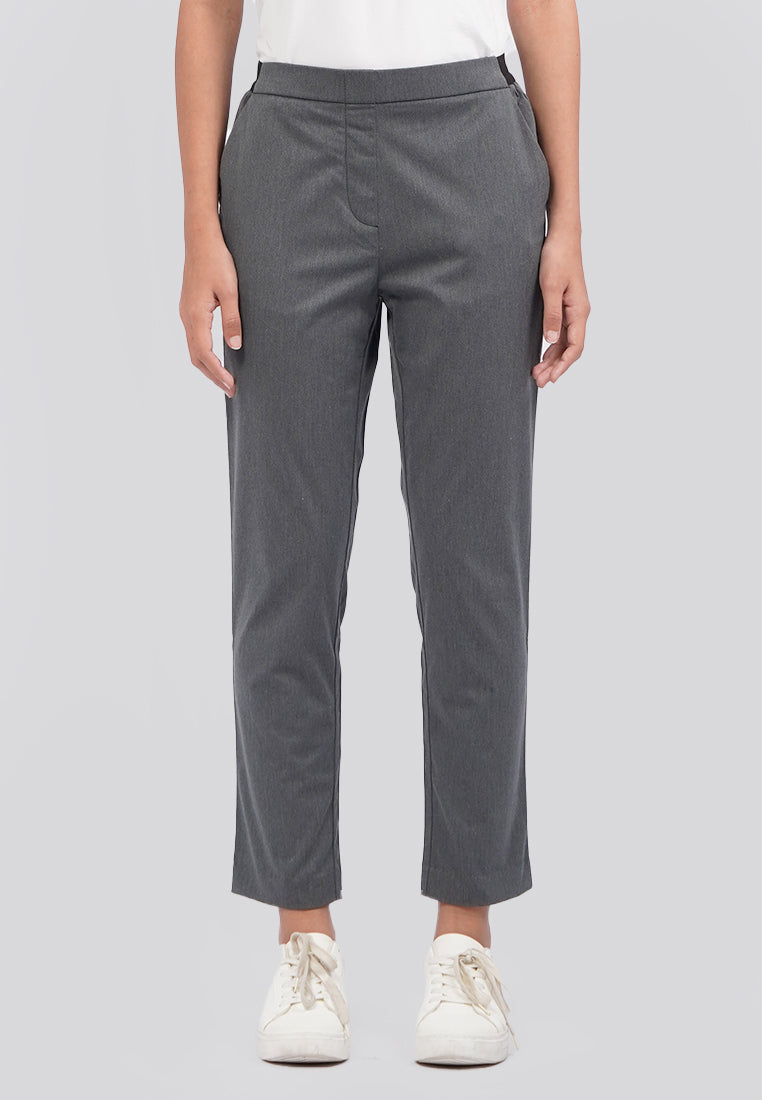 Basic Tapered Ankle Length Editor Pants D.Grey