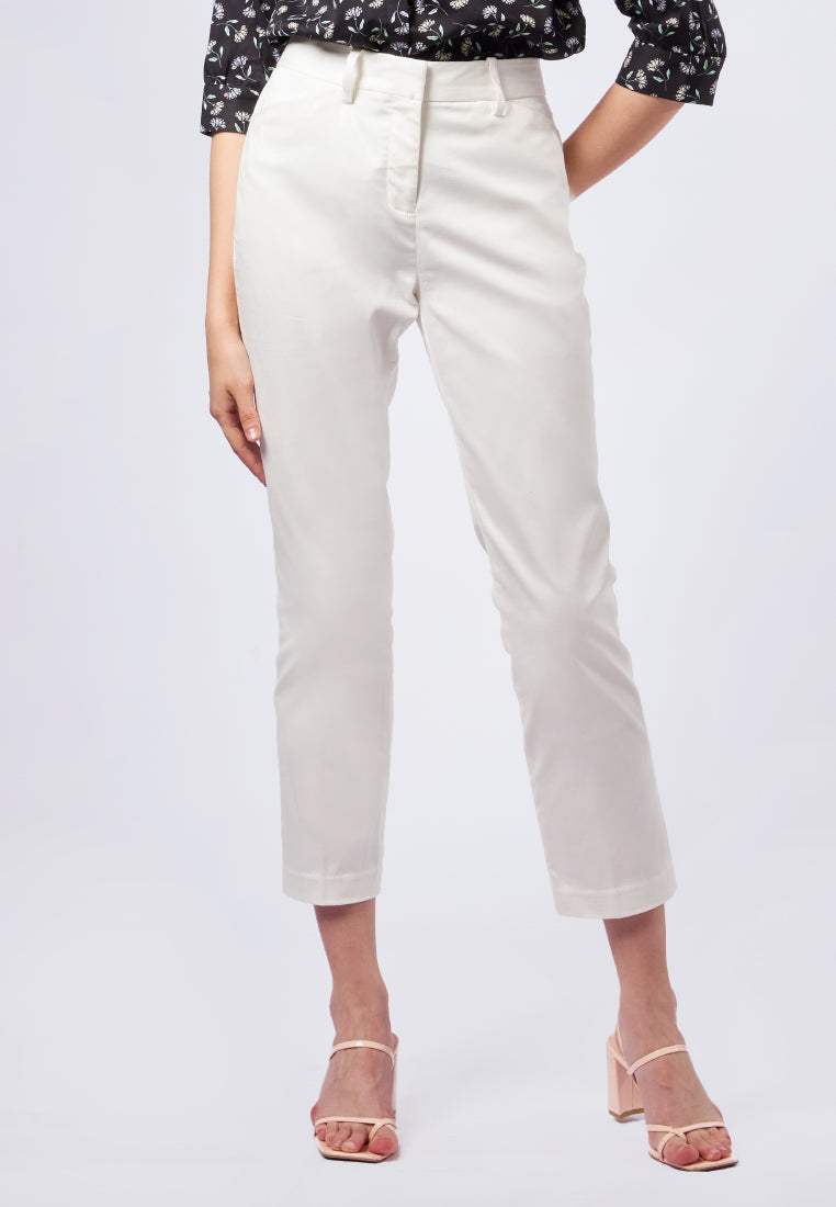 High Waist Tapered Ankle Pants